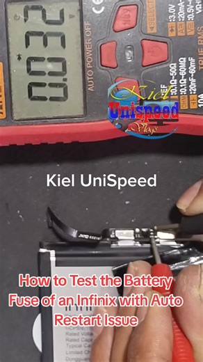 🔋 How to Test the Battery Fuse of an Infinix with Auto Restart Issue Step-by-step guide using diode mode and multimeter to check if the battery fuse is blown or intact. ✅❌ Is your Infinix phone randomly restarting? The issue may be a blown battery fuse. Learn how to: Locate the fuse on the motherboard Test it using a digital multimeter in diode or continuity mode Determine if the fuse is intact or blown Proper testing helps prevent further damage and ensures your phone works reliably again. Inf