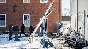 Christian Bale movie films at Old Economy Village in Ambridge