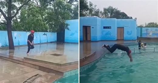 Joven muere tras intentar un clavado en una alberca y se vuelve viral