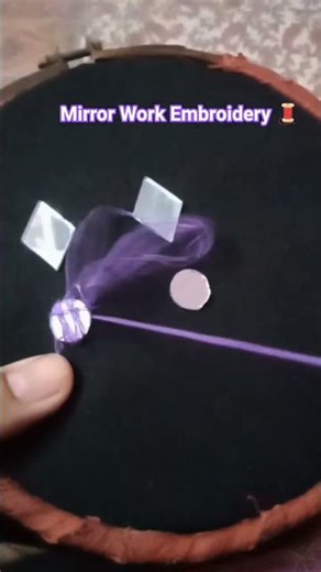 Mirror Work Embroidery 🧵 | Mirror #ytshorts #shorts #youtube #trending #shortvideo