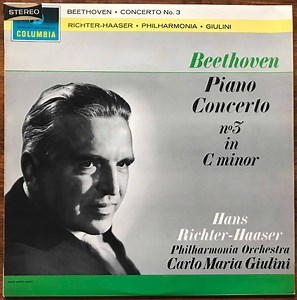 Beethoven / Hans Richter-Haaser , Piano. / Philharmonia Orchestra, Carlo Maria Giulini - Piano Concerto No. 3 In C Minor, Op. 37