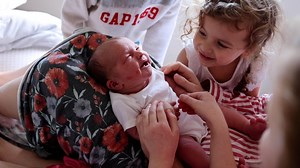 14M views · 184K reactions | Claire, Carson, and June meet their baby sister for the very first time!  | Claire Ryann Crosby | Facebook
