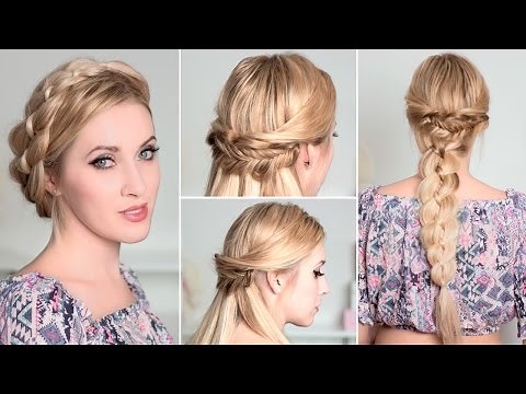Tuto coiffure de soirée ✿ Chignon pour tous les jours, cheveux mi longs, facile à faire soi même
