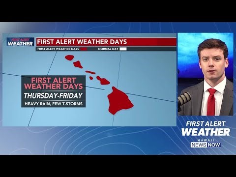 First Alert Weather Days: Scattered heavy rainfall and thunderstorms continue through Friday