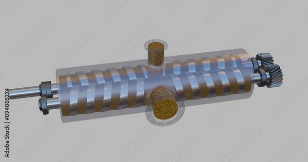 Lubrication system, oil pump animation, hydraulic pumping machine, lube oil system