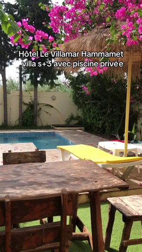 ✨ Envie d’une escapade à Hammamet ? 🌴☀️ Découvrez la magnifique villa S 3 avec piscine privée à l’hôtel Le Villamar 🏡💙 👨‍👩‍👧‍👦 Idéale pour les familles ou les groupes d’amis 🏊 Piscine privée 🛏️ 3 chambres spacieuses 🌊 À quelques minutes de la plage 📩 Contactez-nous sur WhatsApp 21905817 pour réserver votre séjour. #creatorsearchinsights #piscine #tunisia🇹🇳 #hammamet #booktok