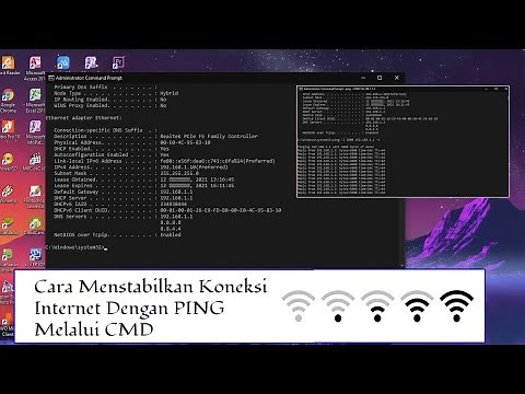CARA MENSTABILKAN KONEKSI INTERNET DENGAN PING MELALUI CMD