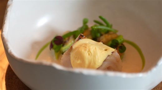 🍽️We have — you cook! Light up your day with “Pollock with Miso Sabayon and Mussel Cream, with Salty Finger”, created by Chef Thierry Drapeau of Signature Bangkok, Vie Hotel Bangkok Ingredients (for 4 pax): Fish -4 pollock fillets, 100 g each (deboned) -Barbecue or grill for cooking Mussels (Marinière style) -500 g bouchot mussels -1 onion, finely chopped -1 garlic clove, minced -50 g parsley, chopped -50 g unsalted Beillevaire butter -100 g white wine -100 g heavy cream Miso Sabayon -2 egg yol