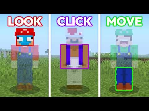 3 Idiots Control 1 Player in Minecraft..