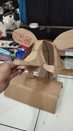 Tutorial Topeng Tikus Kantor dari Kardus