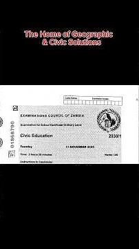 2025 CIVIC EDUCATION INTERNAL PAPER OVERVIEW #exam #education #civiceducation