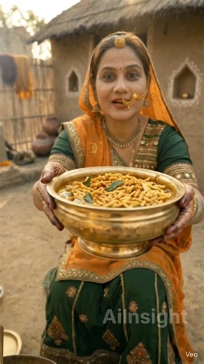 No Vegetables at Home? This Gujarati Gathiya Dish Will Surprise You!#food #video #cooking #viral