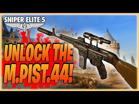 How To Unlock The Machine Pist.44 | Sniper Elite 5 Gameplay Guide - Using Rat Bomb!