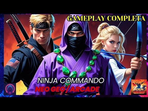 Clássico Perdido do Neo Geo! Zerando 🥷Ninja Commando em Gameplay Épica