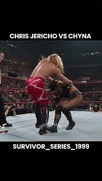 Chris Jericho vs Chyna Match in Survival Series 1999 #wwe #wwewrestler