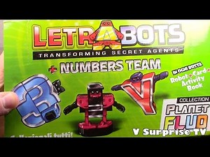 Nuovissimi Letrabots Fluo - Nuova serie di lettere e numeri TRASFORMERS blind bags Edicola