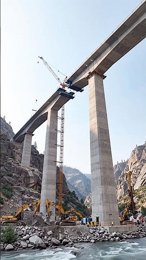 How Engineers Build a Curved Mountain Bridge From Scratch
