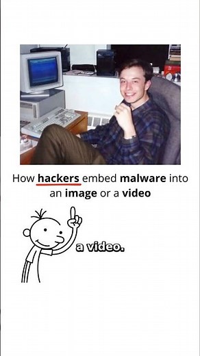 How hackers embed malware into an image or a video