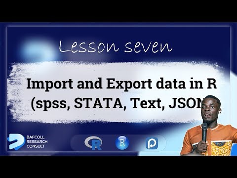 How to Import & Export SPSS, STATA, Text & JSON Files in R | RStudio Tutorial (Part 2)