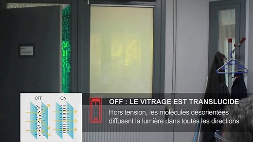 Film dépoli à cristaux liquides