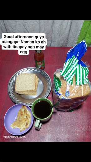 Mangape ta nyo guys with tinapay na may egg good afternoon | Larry's Vlog
