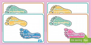 Kind Feet Display Posters
