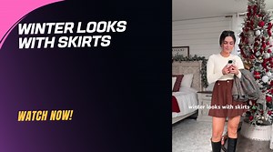 Winter looks with skirts