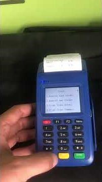 How to operate EFT POS terminal