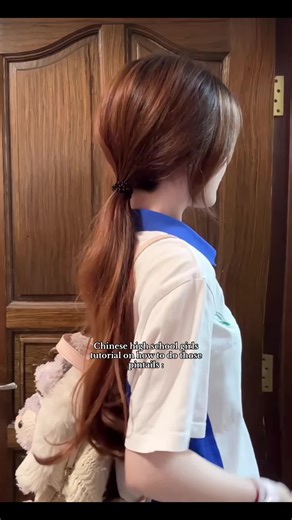 Chinese Ponytail Tutorial for High School Girls