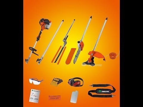 TIMBERPRO 52cc 5 in 1 Petrol Garden Multitool