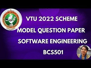 BCS501 Official model Question paper Software Engineering BCS501 |5th Sem |2022 Syllabus| VTU