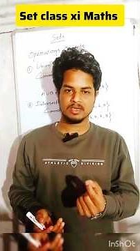 CLASS XI MATHS Chapter- 1 SETS. | Operation on sets | NOOR SIR | #maths #sets