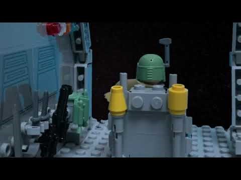 Lego Star Wars Stop Motion Boba Fett Escape from Sarlacc