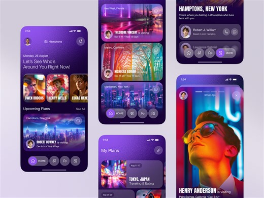 Orbit — Private Social & Real-Life Connection App UI UX Design