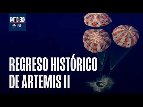 Video completo: Así fue el regreso de la histórica misión Artemis II a la Tierra