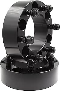Wheel Accessories Parts 2 Pcs Wheel Spacers Adapters 6x5.5 6x139.7mm 2.00 Inch Thick 108mm Hub M14x1.5 14x1.5 Thread Stud Fits Chevy Silverado 1500 GMC Sierra 1500 Ram 1500 Toyota Tacoma Tundra