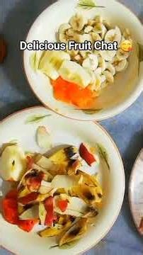 Delicious homemade fruit chat ❤️ #ytshorts #shorts