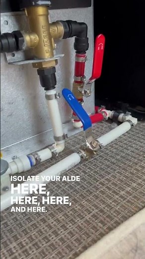 Winterizing our Alde unit.