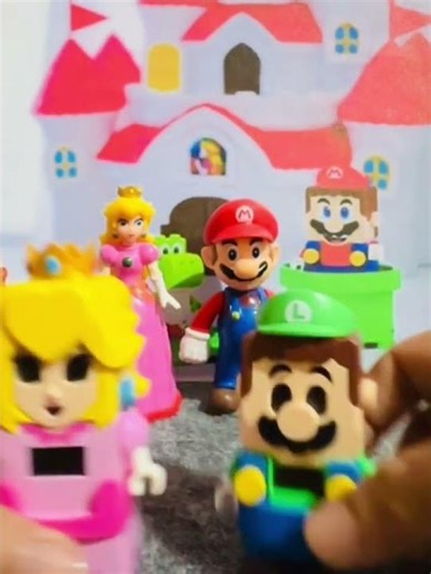 Triple Lego Mario Does it works, when OFF their buttons ? #shorts #asmr #trending #mario B78