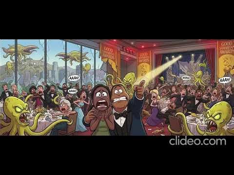 All the Evil Yellow Octopus Aliens Destroying Good Samaritan Awards from The Bad Guys!