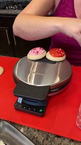 Toasted Sugar Cookies in the Waffle Iron!