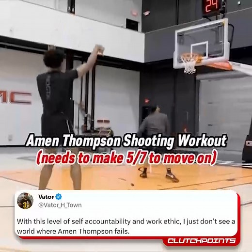 You can't teach a tireless work ethic and Amen Thompson is thriving in perfecting his craft | Rockets Nation
