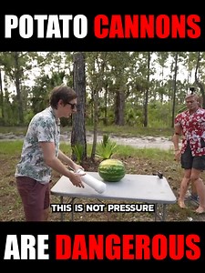 197K views · 1.8K reactions | This is why potato cannons are dangerous... 勞 | The Backyard Scientist | Facebook