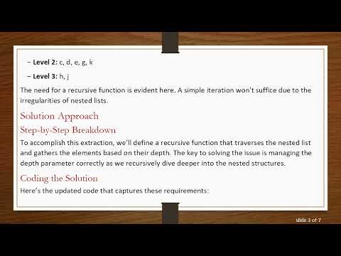 Extracting Nested List Items by Level in Python