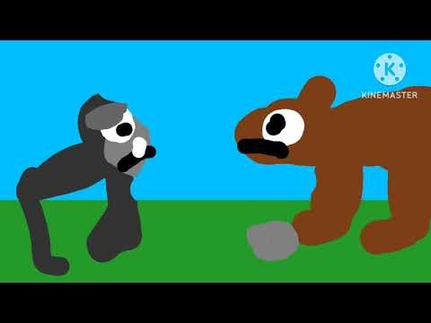 Gorilla vs kodiak bear