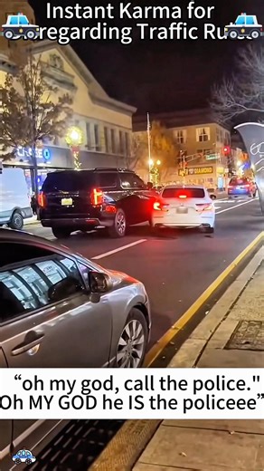 Instant Karma for Ignoring Traffic Rules #InstantKarma#PoliceCaught#TrafficViolation#BadDriver