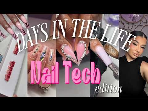 days in the life of a nail tech ❥ | no shows, work with me, business advise: slow weeks