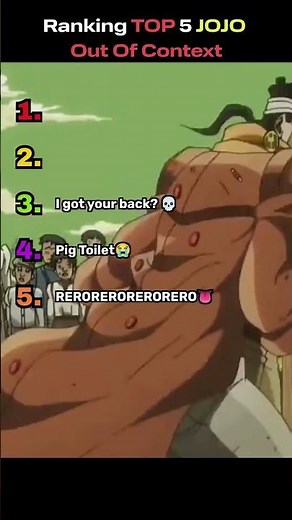 Top 5 JoJo Scenes That Make ZERO Sense 💀🔥 (Out of Context)