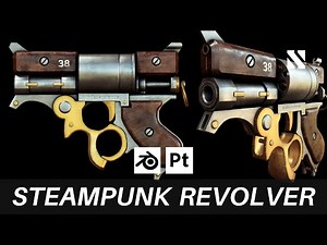Steampunk Revolver | Blender/Substance Painter Tutorial