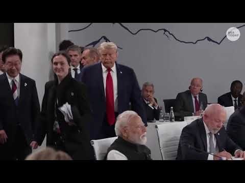 'I'm the boss,' Trump says as he enters G7 meeting before sitting by France's Macron, UK's Starmer